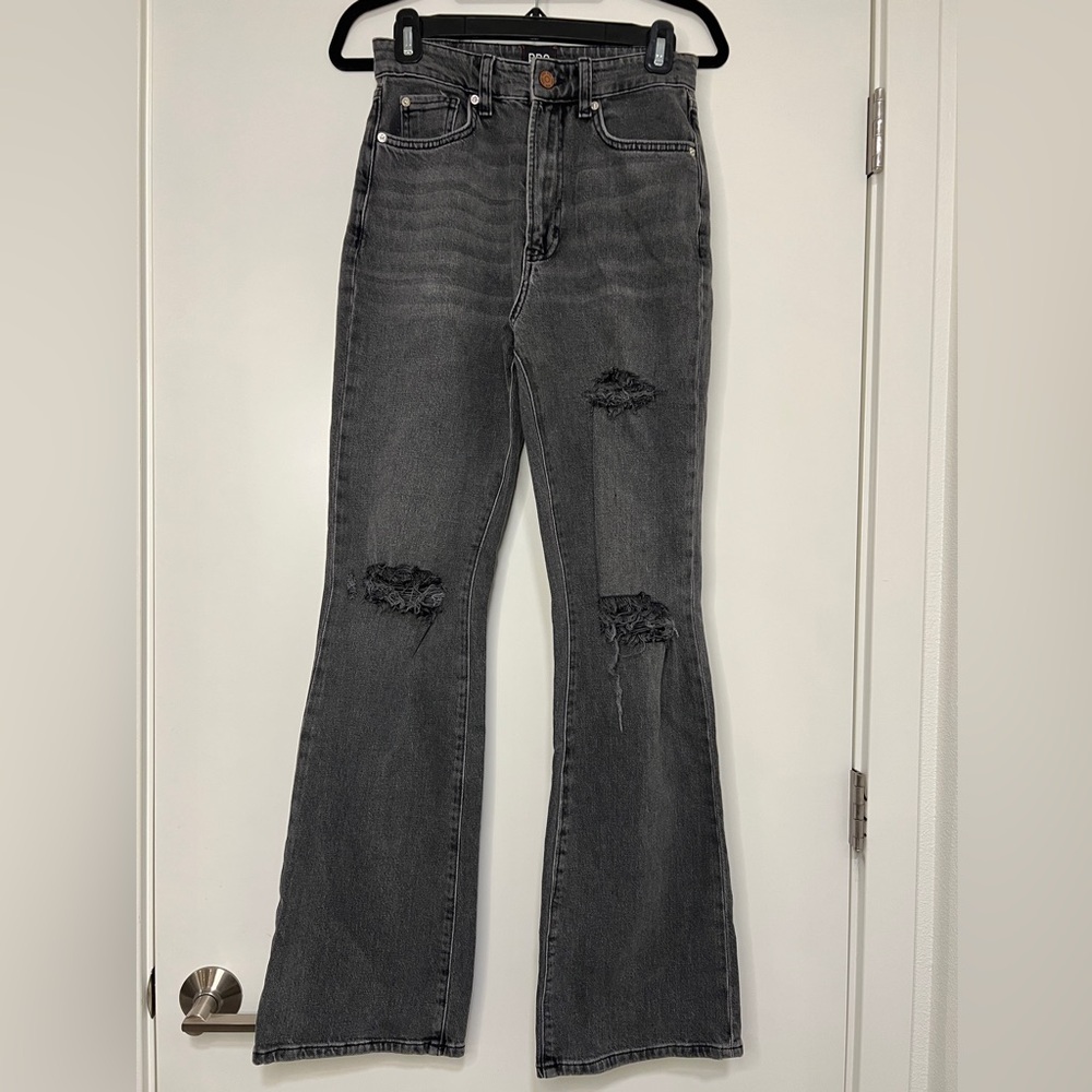 BDG Charcoal High Rise Flare Jeans